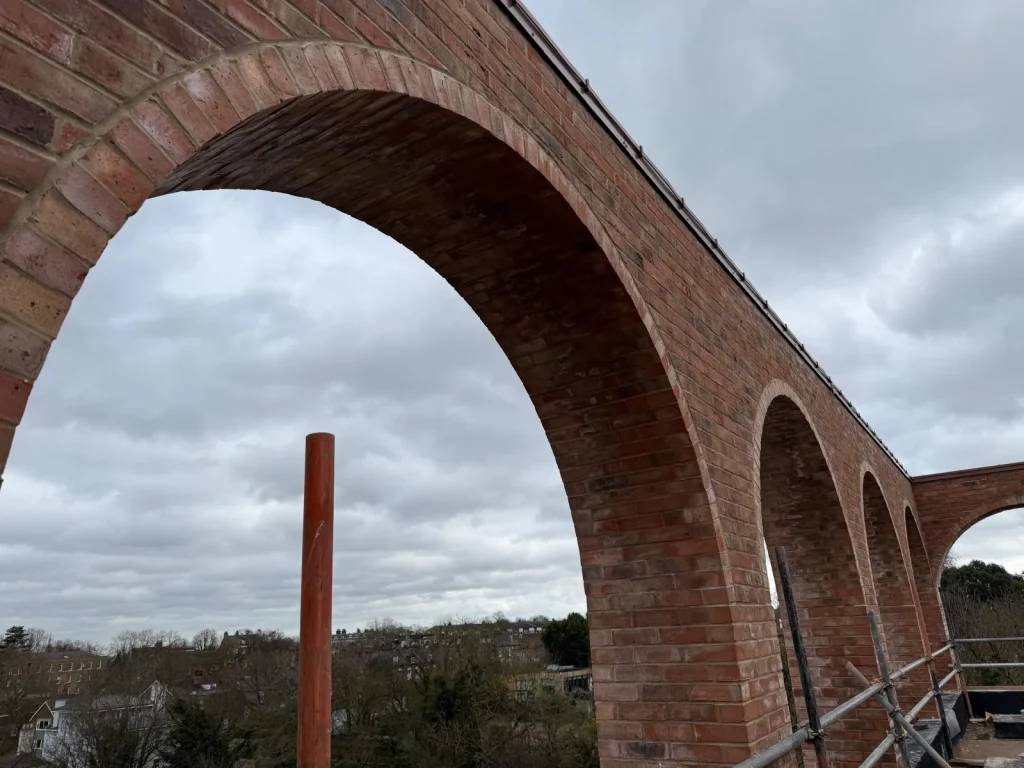 specialist brick arch lintel close up